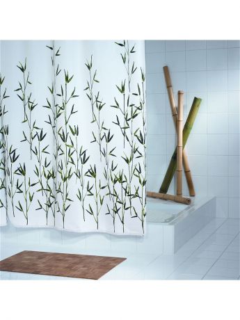 Шторы для ванной RIDDER Штора для ванных комнат Bambus зеленый 180*200