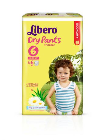 Подгузники детские Libero Подгузники-трусики для детей LIBERO Dry Pants 46шт XL (6) 13-20 кг.