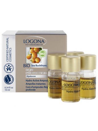 Кремы Logona Age Protection Ампульный гидроактивный комплекс против морщин с Био-Облепихой