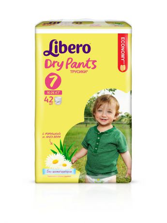 Подгузники детские Libero Подгузники-трусики для детей LIBERO Dry Pants 42шт XL+ (7) 16-26 кг.