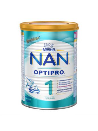 Заменители грудного молока NAN Смесь сухая молочная NAN 1, с рождения, 400г