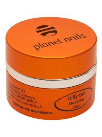 Гель-лаки Planet Nails Planet Nails 11071 Гель-желе Planet Nails - Modeling Clear Jelly Gel конструирующий, прозрачный 30г
