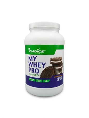 Протеин MyChoice Nutrition Сывороточный протеин My Whey pro (100% Whey) печенье,825 гр