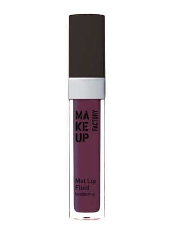 Блески Make up factory Матовый устойчивый блеск-флюид Mat Lip Fluid longlasting №91, оттенок баклажан