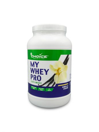 Протеин MyChoice Nutrition Сывороточный протеин My Whey pro (100% Whey) ваниль, 825 гр