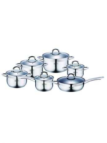 Наборы посуды для приготовления RAINSTAHL Набор посуды 2,1л/2,9л/3,9л/6,5л/2,9л/ Ковш с крышкой 2,1л.