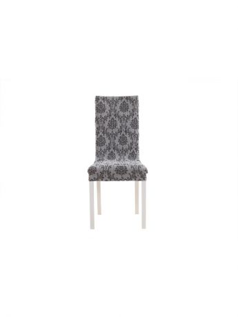 Чехлы для мебели Еврочехол Еврочехол на стул 2 шт со спинкой 50 см "Мадрид"  Серый