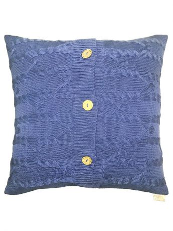 Наволочки декоративные Apolena Вязаный чехол для подушки "Royal blue"