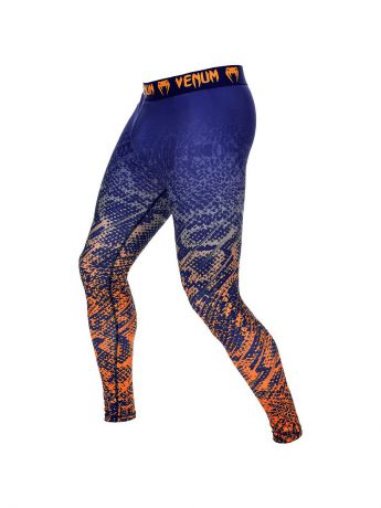 Тайтсы Venum Компрессионные штаны Venum Tropical Blue/Orange