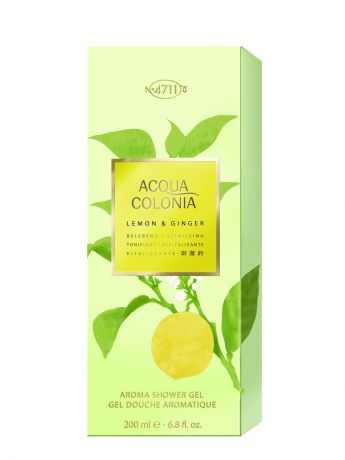Гели 4711 ACQUA COLONIA Acqua Colonia 4711  Vitalizing - Lemon & Ginger МЖ Товар Гель для душа, 200мл