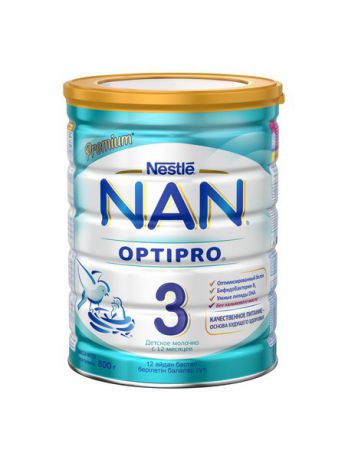 Заменители грудного молока NAN Смесь сухая молочная NAN 3, с 12 месяцев, 800г
