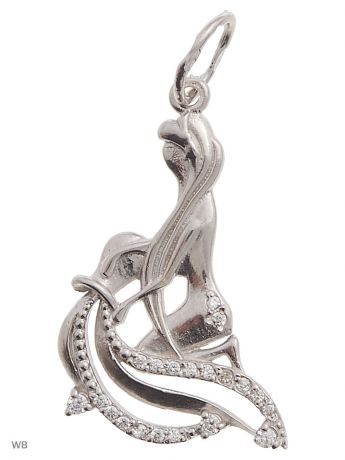Ювелирные подвески ACCENT jewelry Подвеска серебряная Знак зодиака "Водолей"