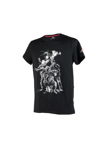 Футболка Калашников Фирменная мужская футболка "Калашников", принт №3 (черная) L
