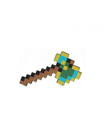 Игрушечное оружие Pixel Crew Топор 8Бит Алмазно-золотой пиксельный 41см