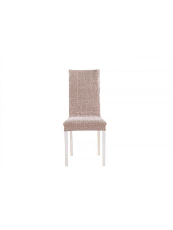 Чехлы для мебели Еврочехол Еврочехол на стул 2 шт со спинкой 40 см "Коста" Кремовый