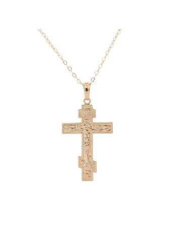 Подвески бижутерные Honey Jewelry Православный крест с цепочкой
