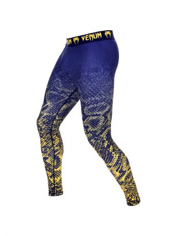 Тайтсы Venum Компрессионные штаны Venum Tropical Blue/Yellow