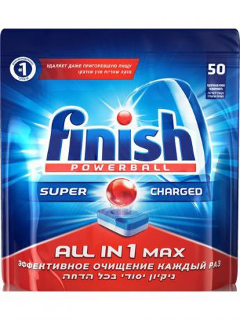 Средства для посудомоечных машин FINISH Таблетки для мытья посуды в посудомоечной машине 50 шт