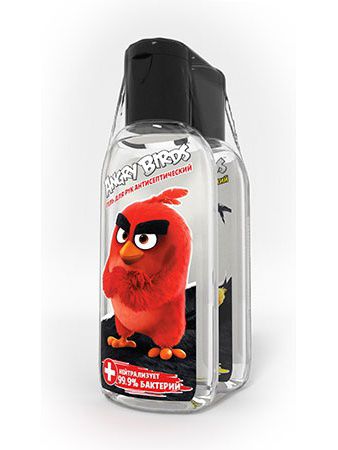 Гели ANGRY BIRDS Гель гигиенический для у рук с антибактериальным эффектом "Angry Birds" 2шт*50 мл