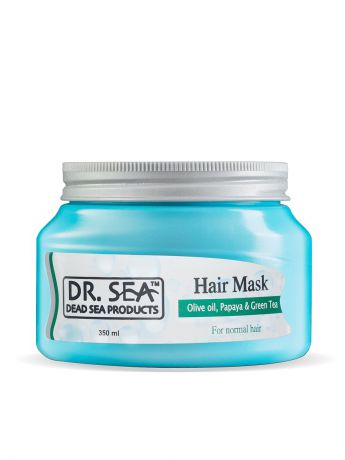 Косметические маски Dr. Sea Маска для волос с оливковым маслом, папайей и зеленым чаем.