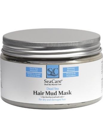 Косметические маски SeaCare Грязевая маска для волос с минералами Мертвого Моря и растительными экстрактами, 250 мл
