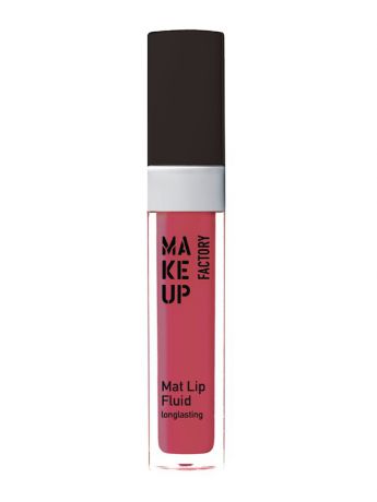 Блески Make up factory Матовый устойчивый блеск-флюид Mat Lip Fluid longlasting №65, оттенок нежная малина