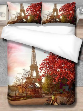 Постельное белье Evoluxe 3D комплект постельного белья (евро), "Париж"