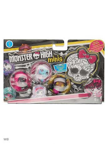 Фигурки-игрушки Monster High Мини фигурки в ассортименте 3 шт.