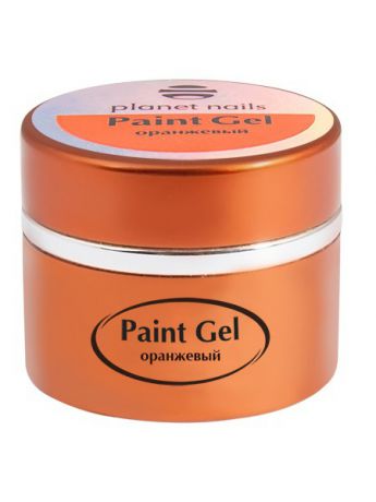 Гель-лаки Planet Nails Гель-краска без липкого слоя Planet Nails - Paint Gel оранжевая 5г