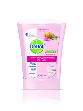 Жидкое мыло DETTOL Запасной блок антибактериального жидкого мыла с ароматом розы и маслом ши 250 мл
