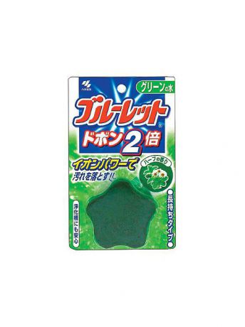 Таблетки для унитаза KOBAYASHI Bluelet Dobon W Таблетка для бачка унитаза с эффектом окрашивания воды Bluelet травы