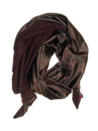 Шарфы Оланж Ассорти Двойной комбинированный шарф-долька с узелками; серия "Хорошие гены"