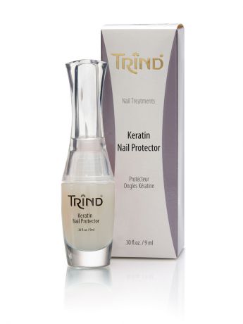 Лаки для укрепления и роста ногтей Trind Keratin Nail Protector Кератиновая защита для ногтей