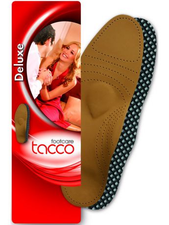 Стельки Tacco Стелька-супинатор DELUXE для поддержания сводов стопы (нат. кожа) размер 38
