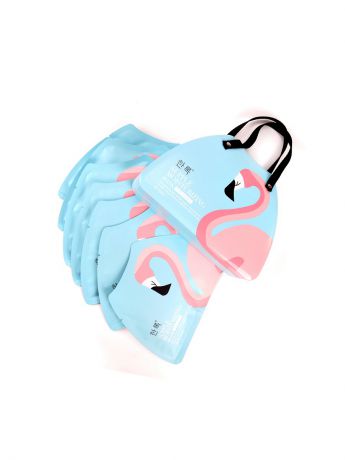 Косметические маски MENGKOU Набор масок для лица Mengkou, Розовый Фламинго, 7*30  г