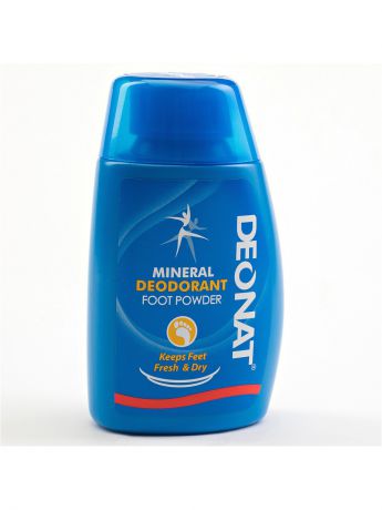 Дезодоранты ДеоНат Кристалл - 100 % натуральный минеральный дезодорант ДеоНат (DeoNat), порошок для ног, 50 г