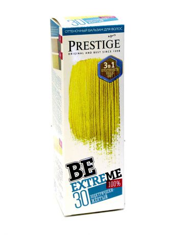 Оттеночные бальзамы VIP`S PRESTIGE Оттеночный бальзам для волос BE 30 BeExtreme Электрически-желтый VIPS Prestige 100мл