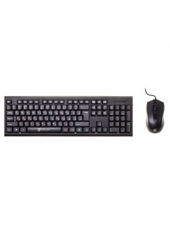 Клавиатуры Oklick Проводная компьютерная клавиатура и мышь 620M чёрные