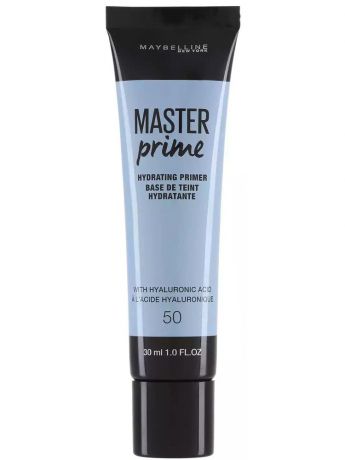 Основы под макияж Maybelline New York Основа под макияж "Master Prime", увлажняющая, оттенок 50, Голубой, 30 мл