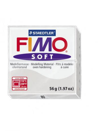 Наборы для лепки FIMO Полимерная глина FIMO Soft 57 гр., цвет серый дельфин