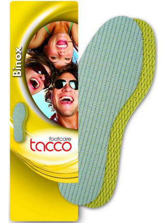 Стельки Tacco Стелька BINOX трехслойная с запахом свежести (хлопок, амортиз. и дышащ. прослойками из латекса)