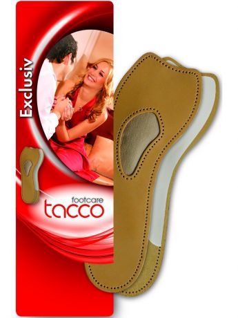 Стельки Tacco Стелька EXCLUSIV для обуви на высоком каблуке (нат. кожа) размер 38