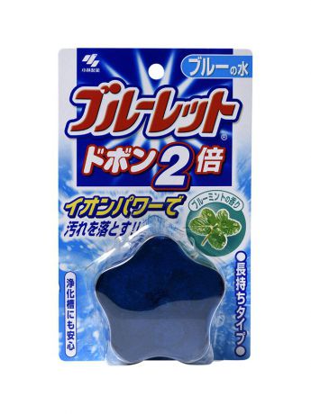 Таблетки для унитаза KOBAYASHI Bluelet Dobon W Таблетка для бачка унитаза с эффектом окрашивания воды Bluelet мята