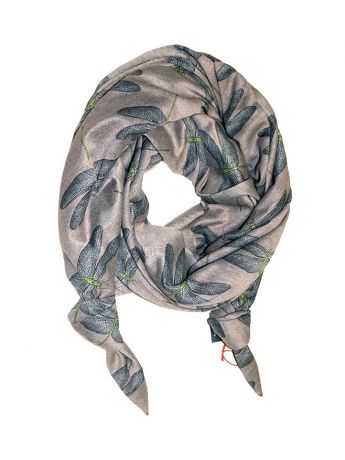 Платки Оланж Ассорти Двойной шарф-долька с узелками; серия "Норд" из теплых трикотажей