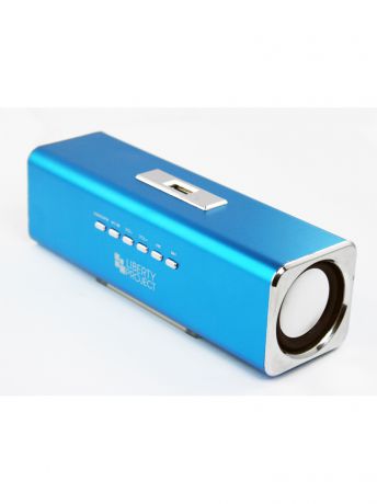 Колонки Liberty Project Колонки портативные "LP" K-101 Синие (Металл+3,5 мм+USB+microSD+заменяемый АКБ+FM радио) (коробка)