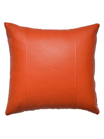 Подушки декоративные DECORBAZAR Декоративная подушка из экокожи, цв. манго, 43*43 см