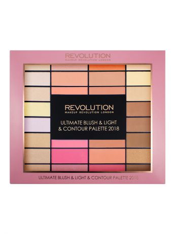 Наборы декоративной косметики MakeUp Revolution Палетка для макияжа Ultimate Blush, Light & Contour Palette 2018