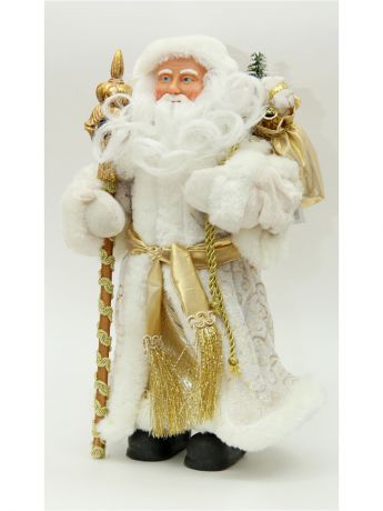 Фигурки Magic Time Новогодняя фигурка Дед Мороз в золотом костюме из пластика и ткани / 30 арт.75907