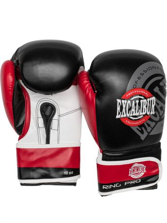 Перчатки боксерские Excalibur Перчатки боксерские Excalibur 8014-02 Black/Red/White PU