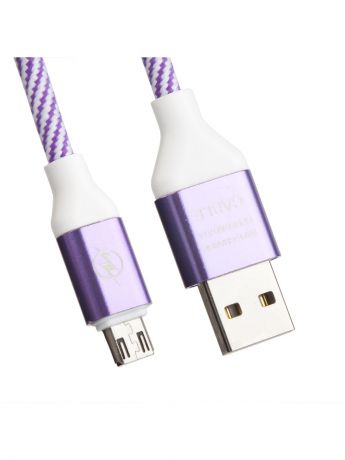 Кабели Liberty Project Кабель USB "LP" Micro USB "Волны" (сиреневый/белый/европакет)